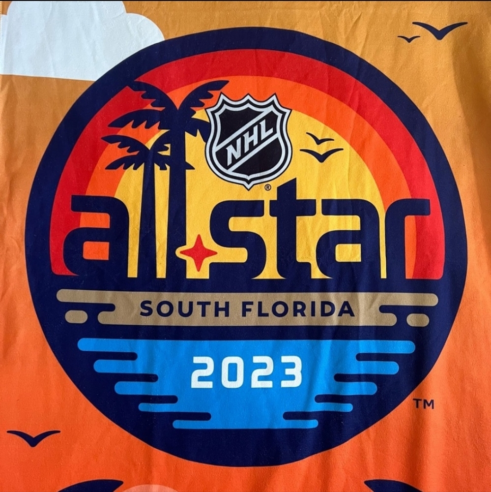 NHL Florida Panthers All Star 2023 hockey soft beach towel